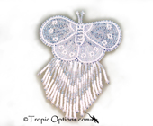 Butterfly Barrette - Small - White