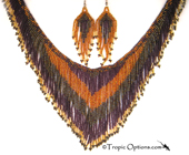 Feather Necklace/Earring Set - Assorted