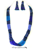 Zulu Necklace/Earring Set -Long - Assorted